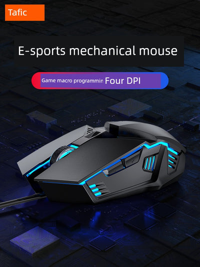 Special Lol Mute Mouse for E-Sports USB Games