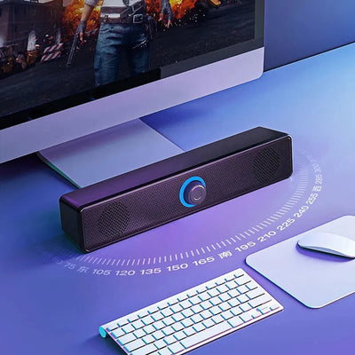 New Pc Soundbar Wired Wireless Bluetooth Speaker Usb Powered Soundbar For Tv Pc Laptop