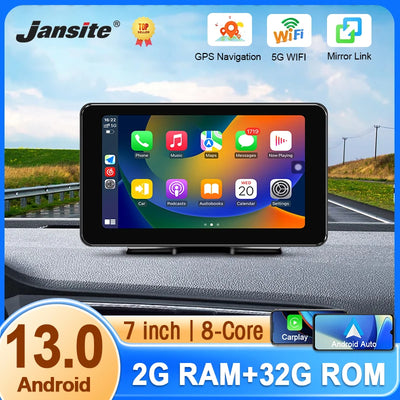 7 inch 2G+32G Android 13 Car Multimedia Player Wireless Carplay Android Auto 8 Core Intelligent System GPS Navigation Bluetooth