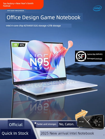 2025 Dedicated Display Uses Intel Core Thin and Portable Design Drawing Gaming Notebook